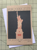 The Statue of Liberty - 1886 Orange Miniature Digital Print