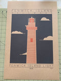 Fenwick Island Light - 1858 Orange Digital Print