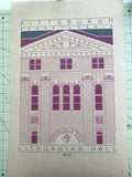 Lithuanian Hall - 1870 Purple Digital Print