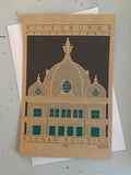 Keenan Building - 1907 Green Miniature Digital Print