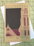 Trinity Cathedral - 1872 Purple Miniature Digital Print