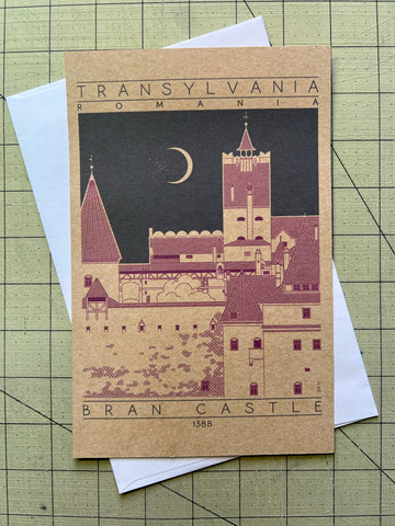 Bran Castle - 1388 Purple Miniature Digital Print