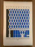 United Steelworkers Building - 1963 Blue Screenprint
