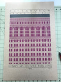 Henry W. Oliver Building - 1910 Purple Digital Print