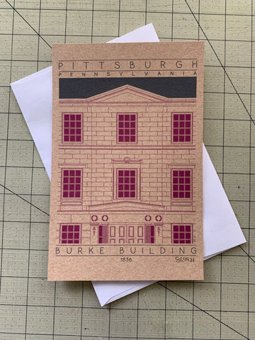 Burke Building - 1836 Purple Miniature Digital Print