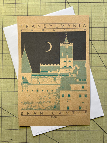 Bran Castle - 1388 Green Miniature Digital Print