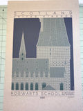 Hogwarts School of Witchcraft and Wizardry - Slytherin Green Digital Print