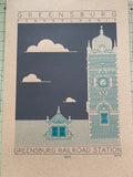 Greensburg Railroad Station - 1911 Green Digital Print