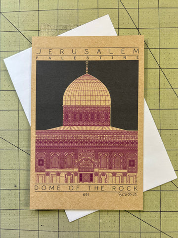 Dome of the Rock - 691 Purple Miniature Digital Print