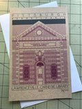 Lawrenceville Carnegie Library - 1898 Purple Miniature Digital Print