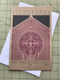 Saint Agnes Catholic Church - 1916 Purple Miniature Digital Print