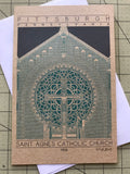 Saint Agnes Catholic Church - 1916 Green Miniature Digital Print