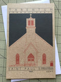 Saint Paul's German Evangelical Lutheran Church - 1889 Orange Miniature Digital Print