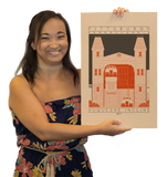 Duquesne Incline - 1877 Orange Digital Print