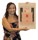 Independence Hall - 1753 Orange Digital Print