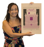 Independence Hall - 1753 Purple Digital Print