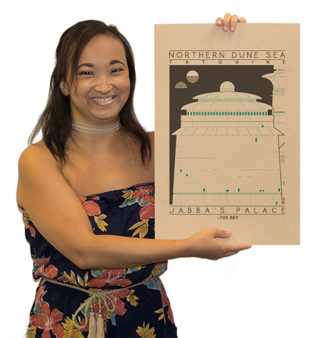 Jabba's Palace - ~700 BBY Green Digital Print