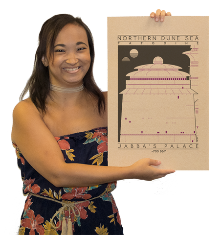 Jabba's Palace - ~700 BBY Purple Digital Print