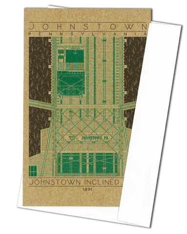 Johnstown Inclined Plane - 1891 Green Miniature Digital Print