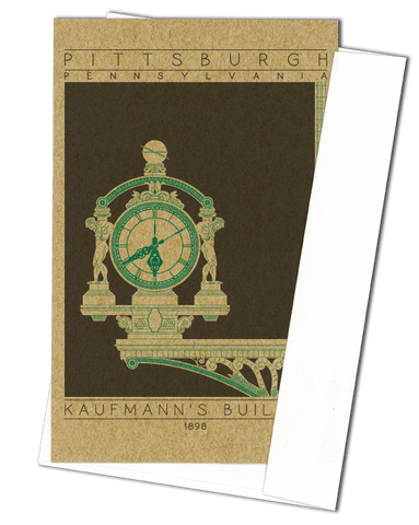 Kaufmann's Building - 1898 Green Miniature Digital Print