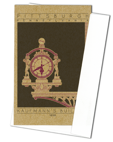 Kaufmann's Building - 1898 Purple Miniature Digital Print