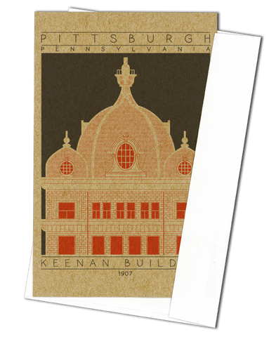Keenan Building - 1907 Orange Miniature Digital Print