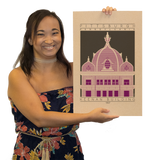 Keenan Building - 1907 Purple Digital Print