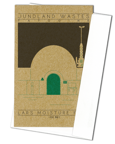 Lars Moisture Farm - ~100 BBY Green Miniature Digital Print