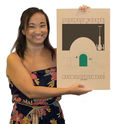 Lars Moisture Farm - ~100 BBY Green Digital Print