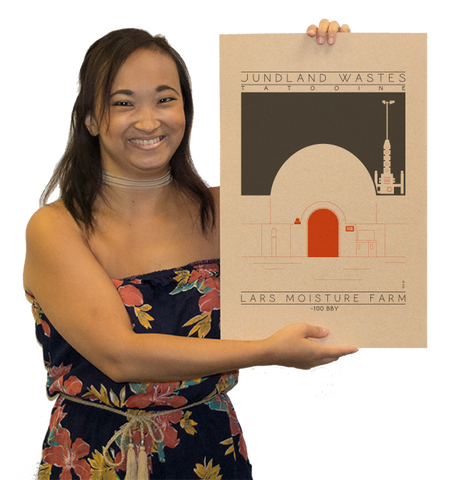 Lars Moisture Farm - ~100 BBY Orange Digital Print