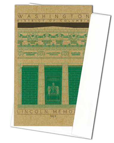 Lincoln Memorial - 1922 Green Miniature Digital Print
