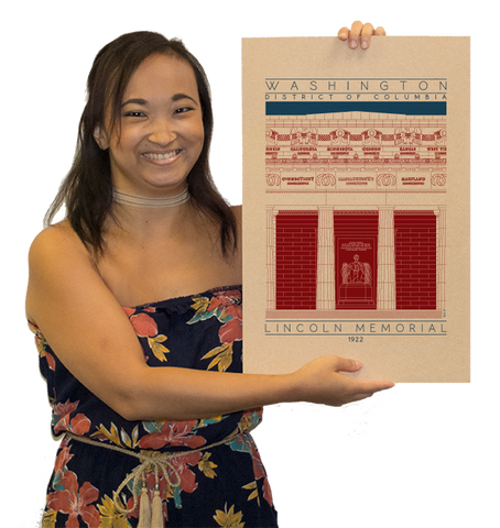 Lincoln Memorial - 1922 USA Digital Print