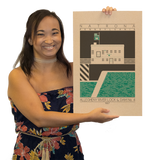 Allegheny River Lock & Dam No. 4 - 1927 Green Digital Print