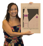 Logan's Ferry Presbyterian Church - 1885 Purple Digital Print