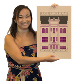 London Arms Hotel - 1930 Purple Digital Print