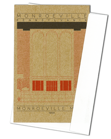 Monroeville Mall - 1969 Orange Miniature Digital Print