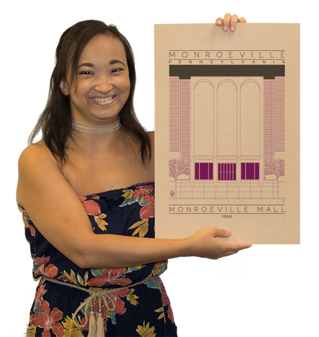 Monroeville Mall - 1969 Purple Digital Print