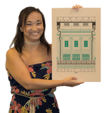 Marble House - 1892 Green Digital Print