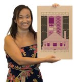 Monongahela Incline - 1870 Purple Digital Print