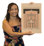 Mount Saint Peter Church - 1942 Orange Digital Print