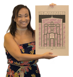 Mount Saint Peter Church - 1942 Purple Digital Print