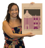 Mount Lebanon Municipal Building - 1930 Purple Digital Print