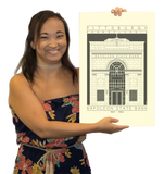 Napoleon State Bank - 1927 - 1950 Black Digital Print