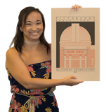 Allegheny Observatory - 1912 Orange Digital Print