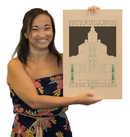 Ocean Boulevard - 2003 Green Digital Print