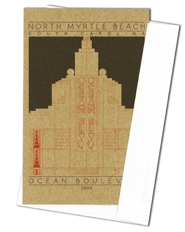 Ocean Boulevard - 2003 Orange Miniature Digital Print