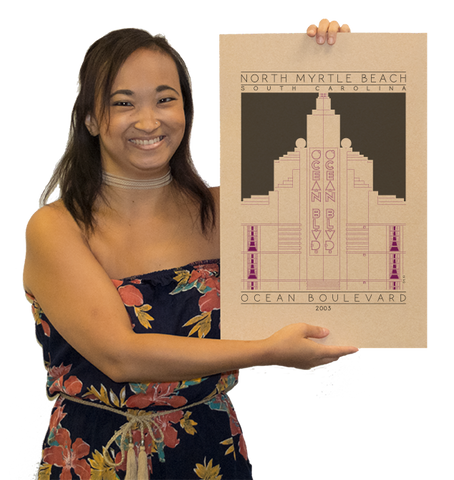 Ocean Boulevard - 2003 Purple Digital Print