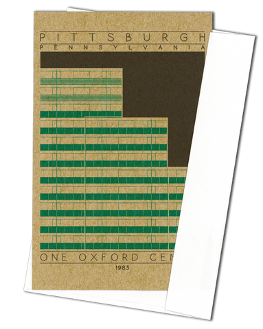 One Oxford Centre - 1983 Green Miniature Digital Print