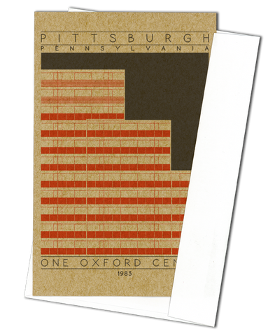 One Oxford Centre - 1983 Orange Miniature Digital Print