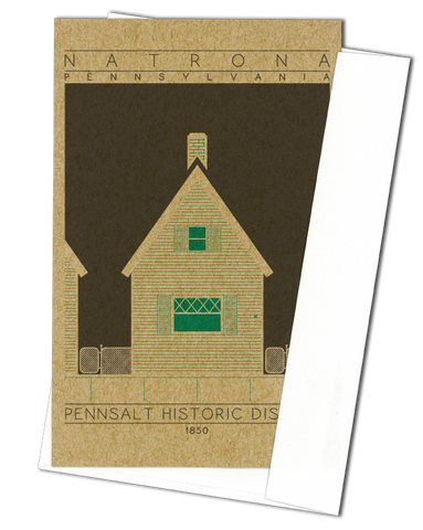 Pennsalt Historic District - 1850 Green Miniature Digital Print